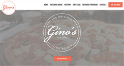 Desktop Screenshot of ginoslongbeach.com