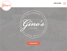 Tablet Screenshot of ginoslongbeach.com